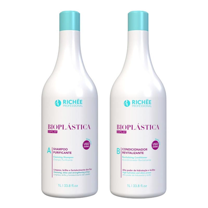 Richée Bioplástica Kit Shampoo e Condicionador Profissional (2x1L)