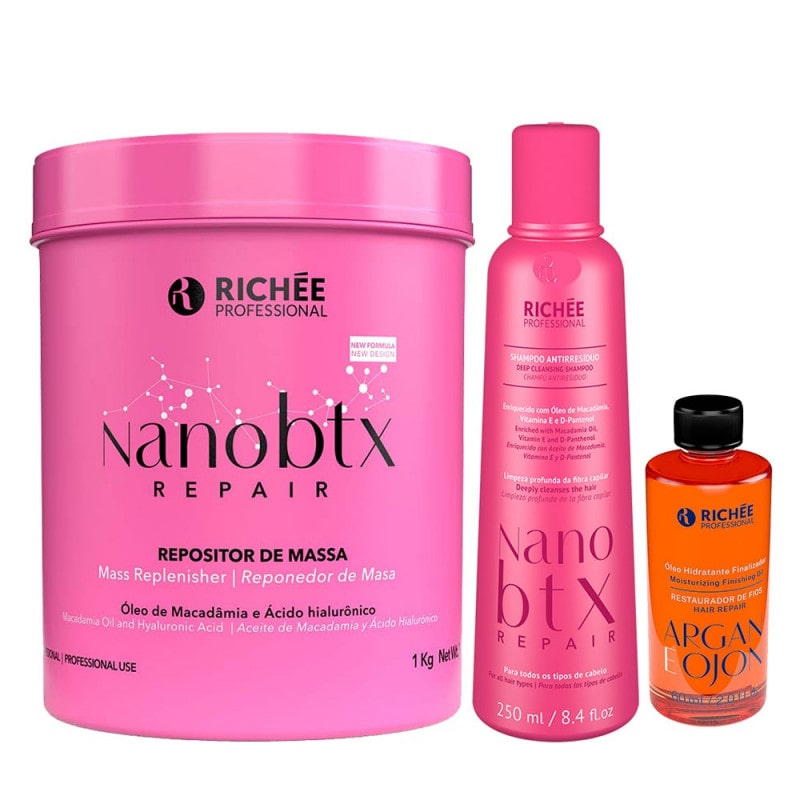 Richée Nanobtx Repair Kit Shampoo e Repositor de Massa