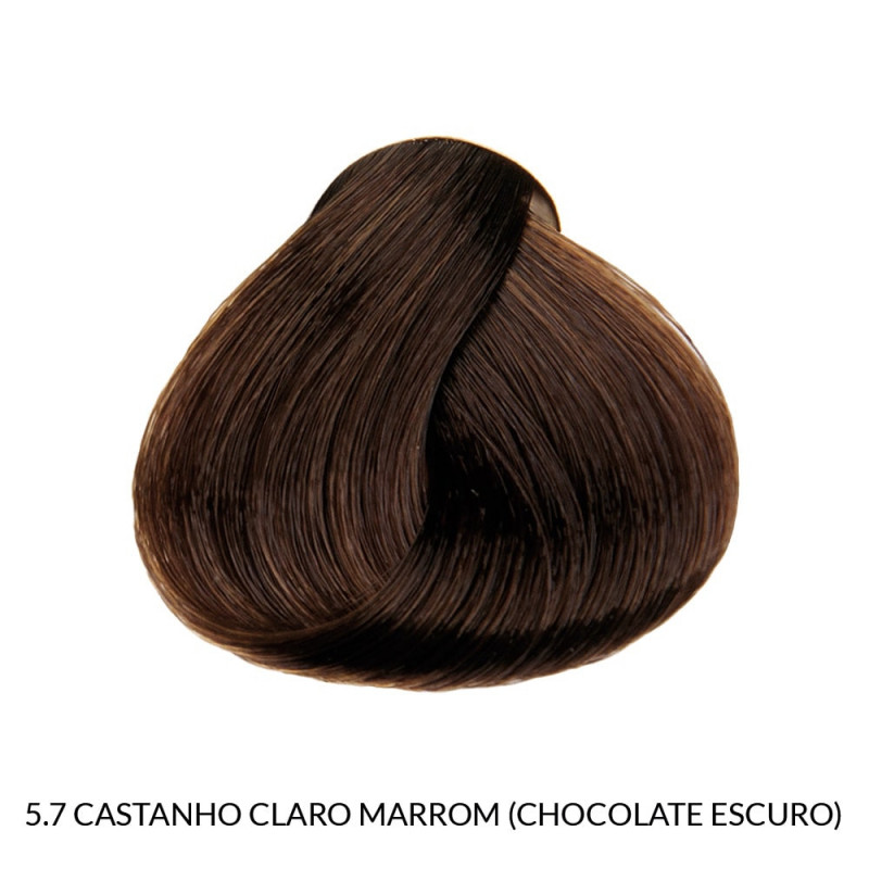 Richée Prismcolor Coloração 5/7 Castanho Claro Marrom (Chocolate Escuro) 60g